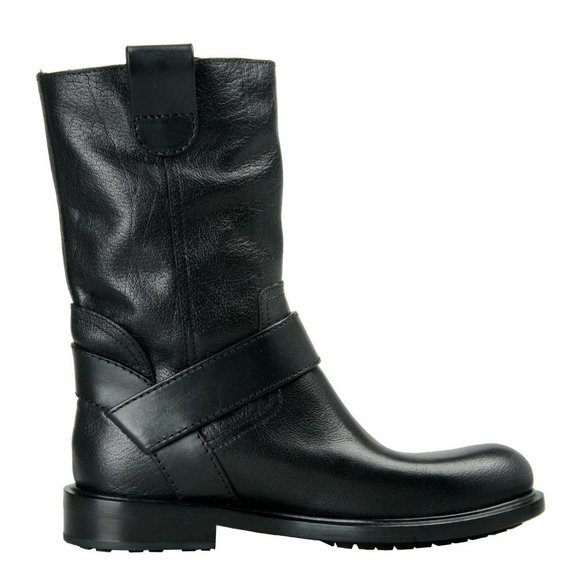 Jimmy Choo Men\'s Pebbled Leather Motorcycle Boots main image 4